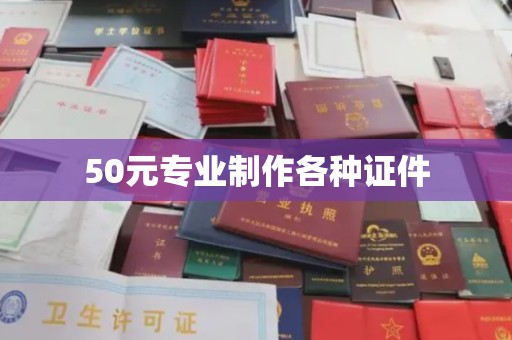 琼结50元专业制作各种证件