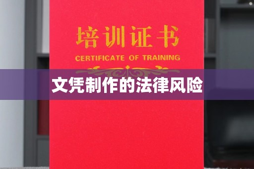 琼结文凭制作的法律风险