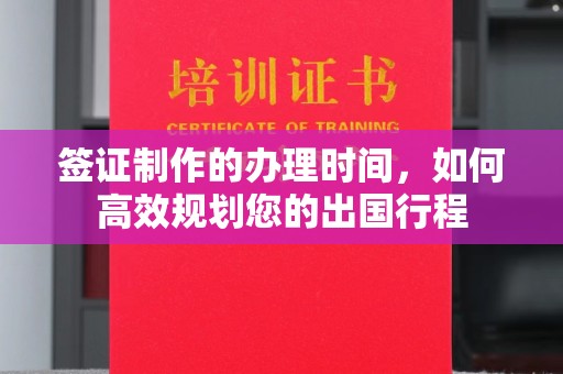 琼结签证制作的办理时间，如何高效规划您的出国行程
